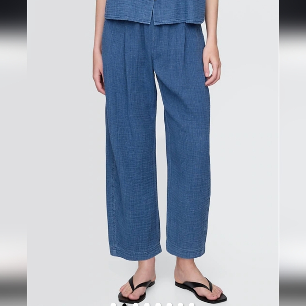Sold!Gap Cotton Gauze Denim Easy Barrel Pants - MP